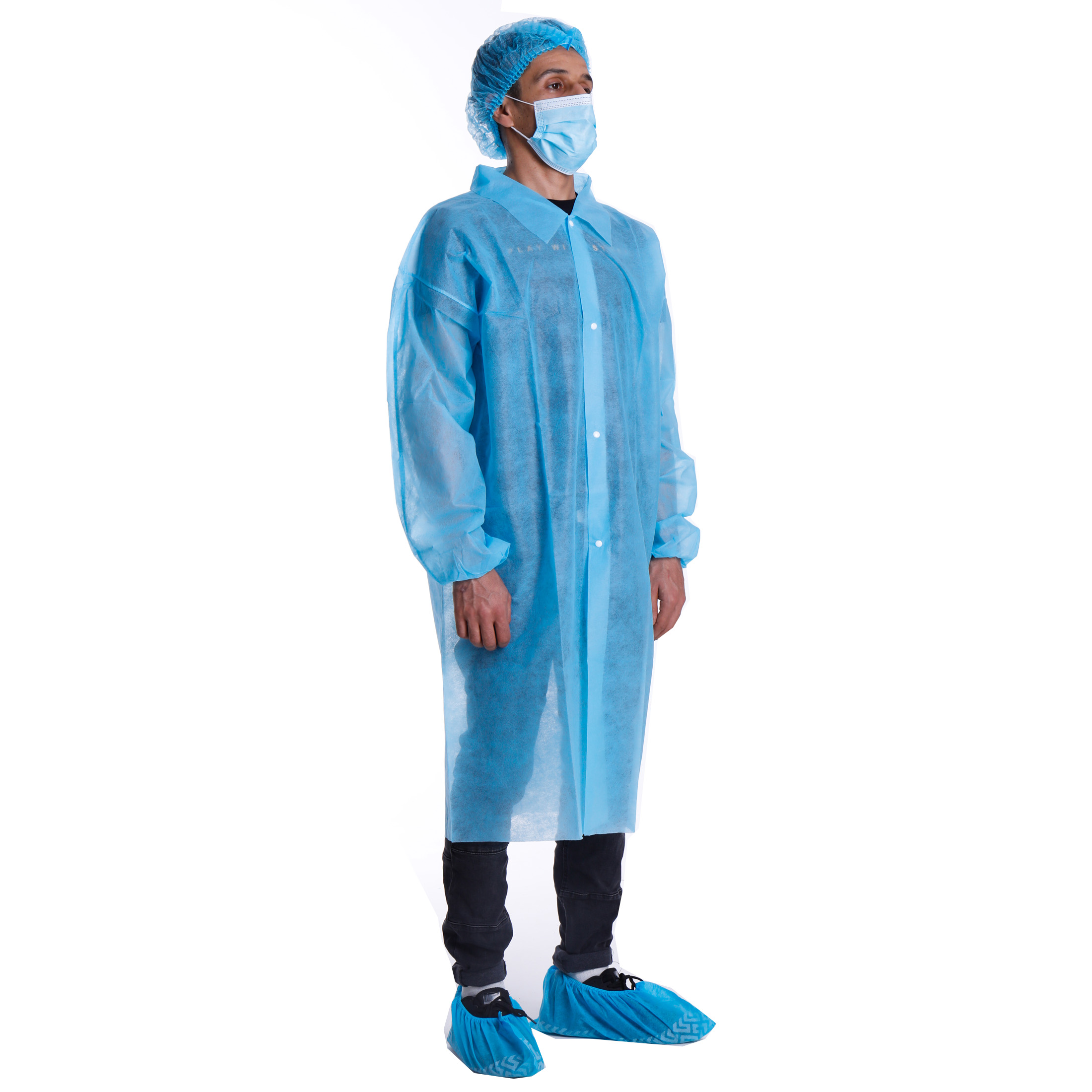 Non woven lab coats Xiantao Yinhong Protective Products Co.,Ltd